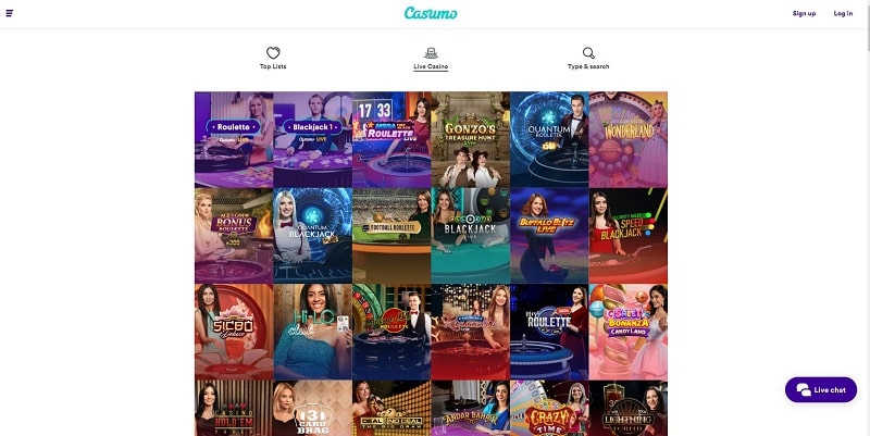 Casumo-Available-Games-Live-Casino