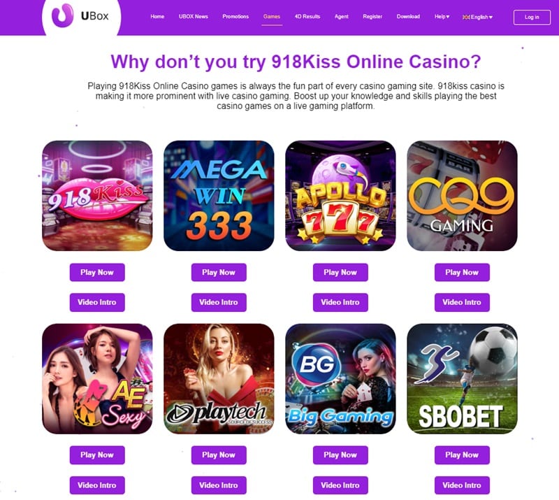 Ubox88-Available-Games