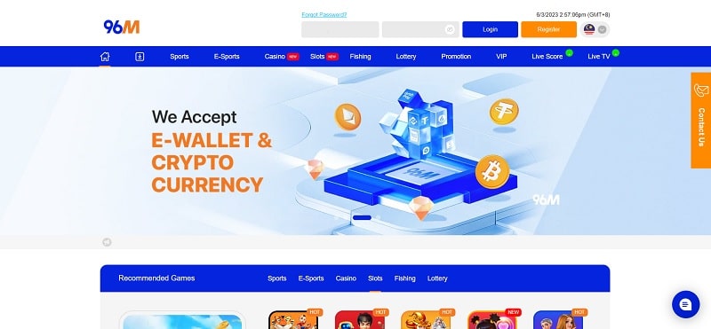 96M Online Casino Malaysia