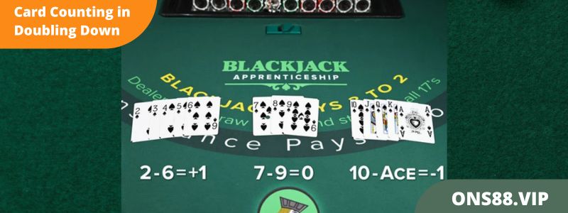 Card Counting in Doubling Down