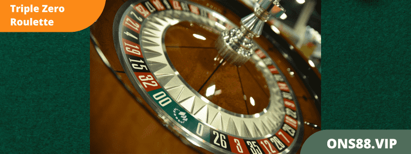 Triple Zero Roulette Wheel