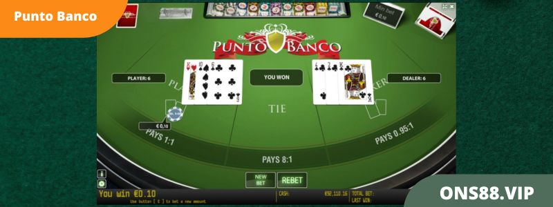Live Dealer Baccarat Punto Banco